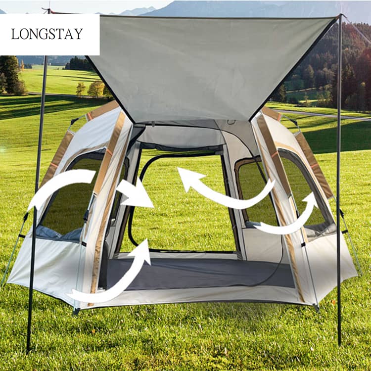 Hexagonal Automatic Tent – Your Ultimate Camping Companion (8)