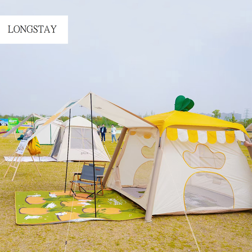 Charming Carrot Inflatable Tent - Childlike, Cute, and Spring-inspired Design (1)