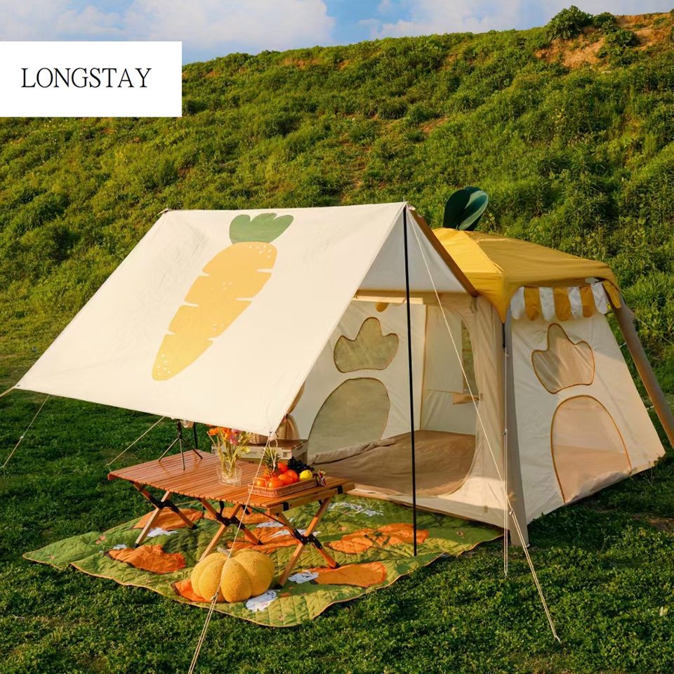 Charming Carrot Inflatable Tent - Childlike, Cute, and Spring-inspired Design (2)